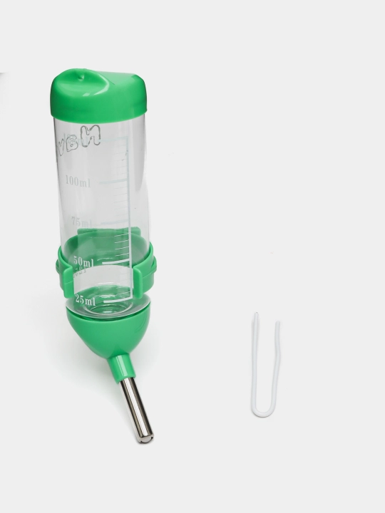 Kemiruvchilar, quyonlar, dengiz cho'chqalari, homyaklar uchun avto ichimlik idishi, 125 ml