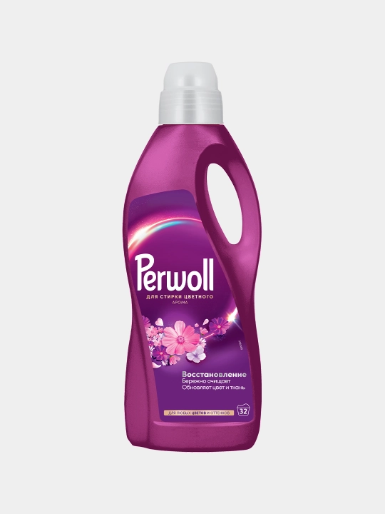 Kir yuvish uchun gel Perwoll, aroma-parvarish, 1.8 litr