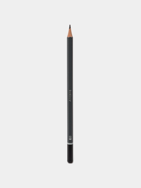 Qora grafitli Hatber qalamlar to‘plami, 8 dona, har xil qattiqlikdagi (3H, 2H, H, HB, B, 2B, 3B, 4B) - 