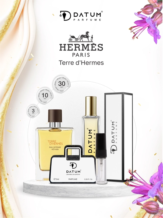 Духи мужские Datum Parfume Terre d'Hermes с апельсином, грейпфрутом, ветивером и кедром - 
