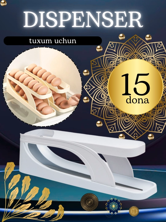Tuxum uchun konteyner, avtomatik tuxum oziqlantirish bilan, 15 dona, 30 dona uchun - 