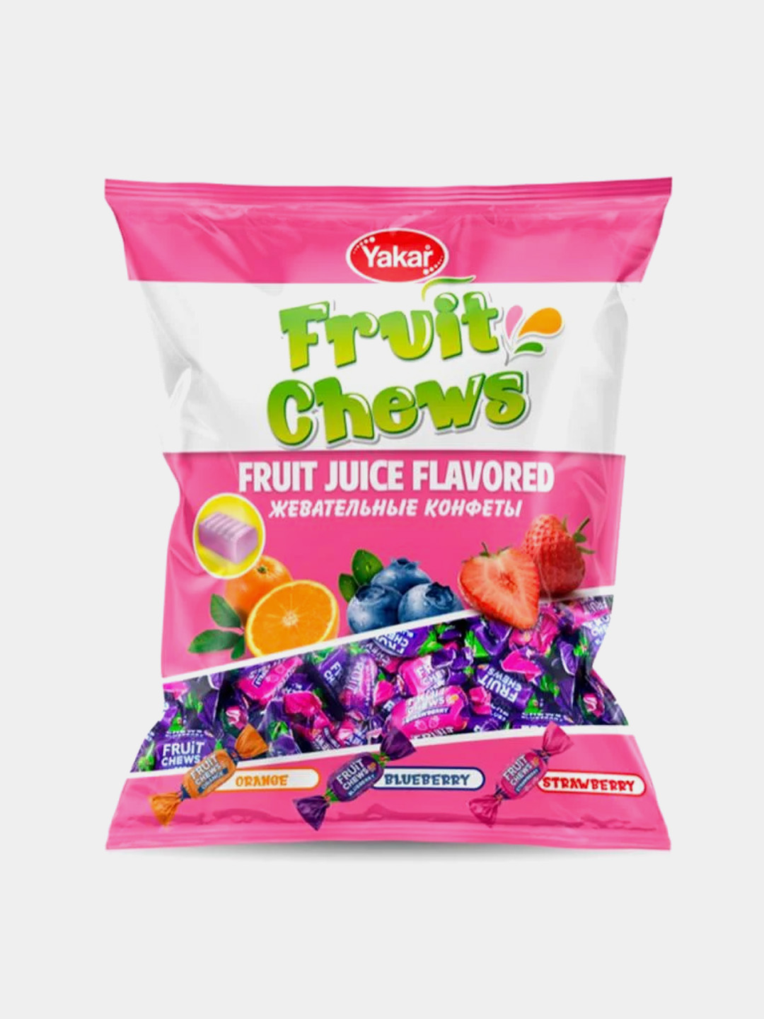 Жевательные конфеты Fruit Chews, квадрат, 100 г купить по низким ценам ...