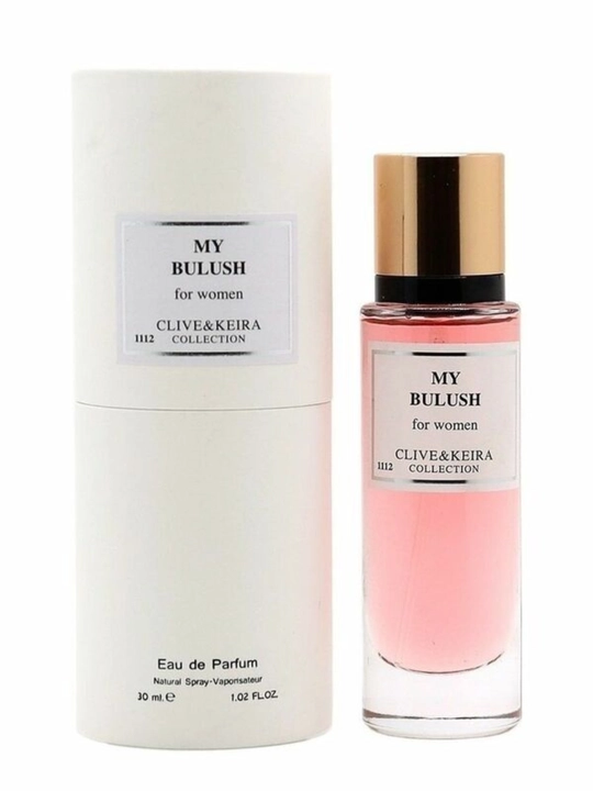 Parfyumlangan suv CLIVE & KEIRA 1112, Burberry My Burberry Blush, ayollar uchun atir, 30ml