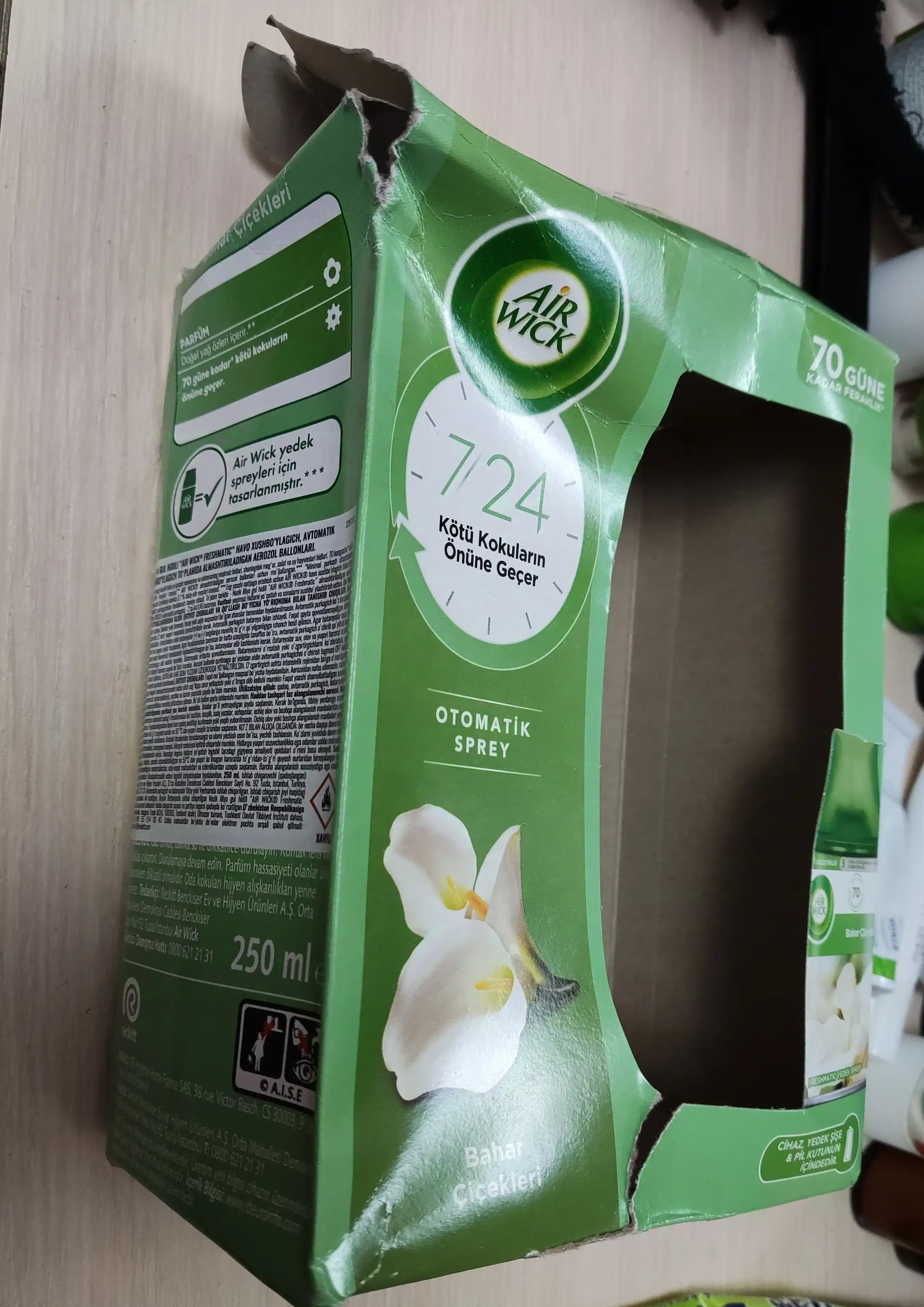 Avtomatik havo spreyi Air Wick "Paradise Flowers", 250 ml