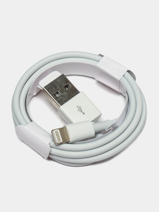 Telefonni zaryadlash kabeli iPhone uchun, USB - Lightning, 1 metr - 