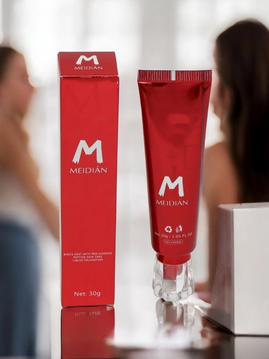 Meridian yuz tonal kremi, barcha teri turlari uchun, qizil jenshen asosidagi, 30 gram - 