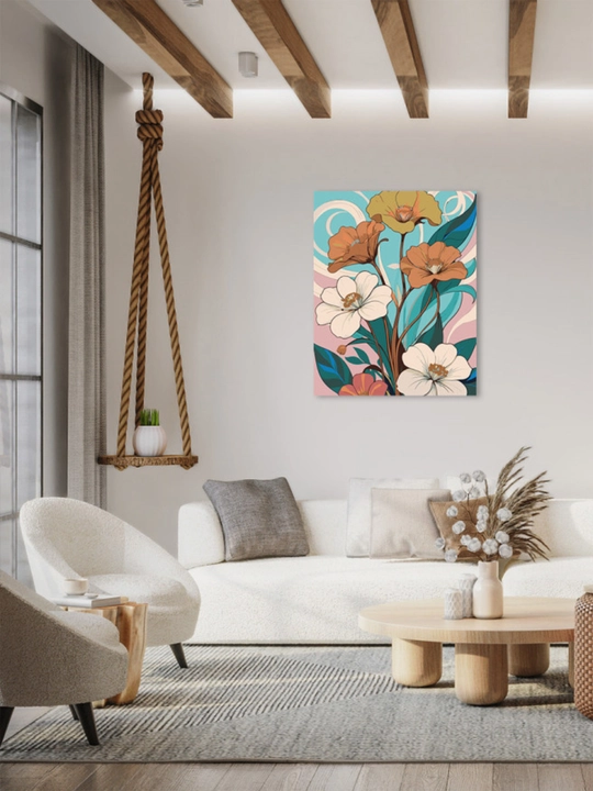 Картина, рисование по номерам ARTERY "Цветы" раскраска на холсте, 40 * 50 см