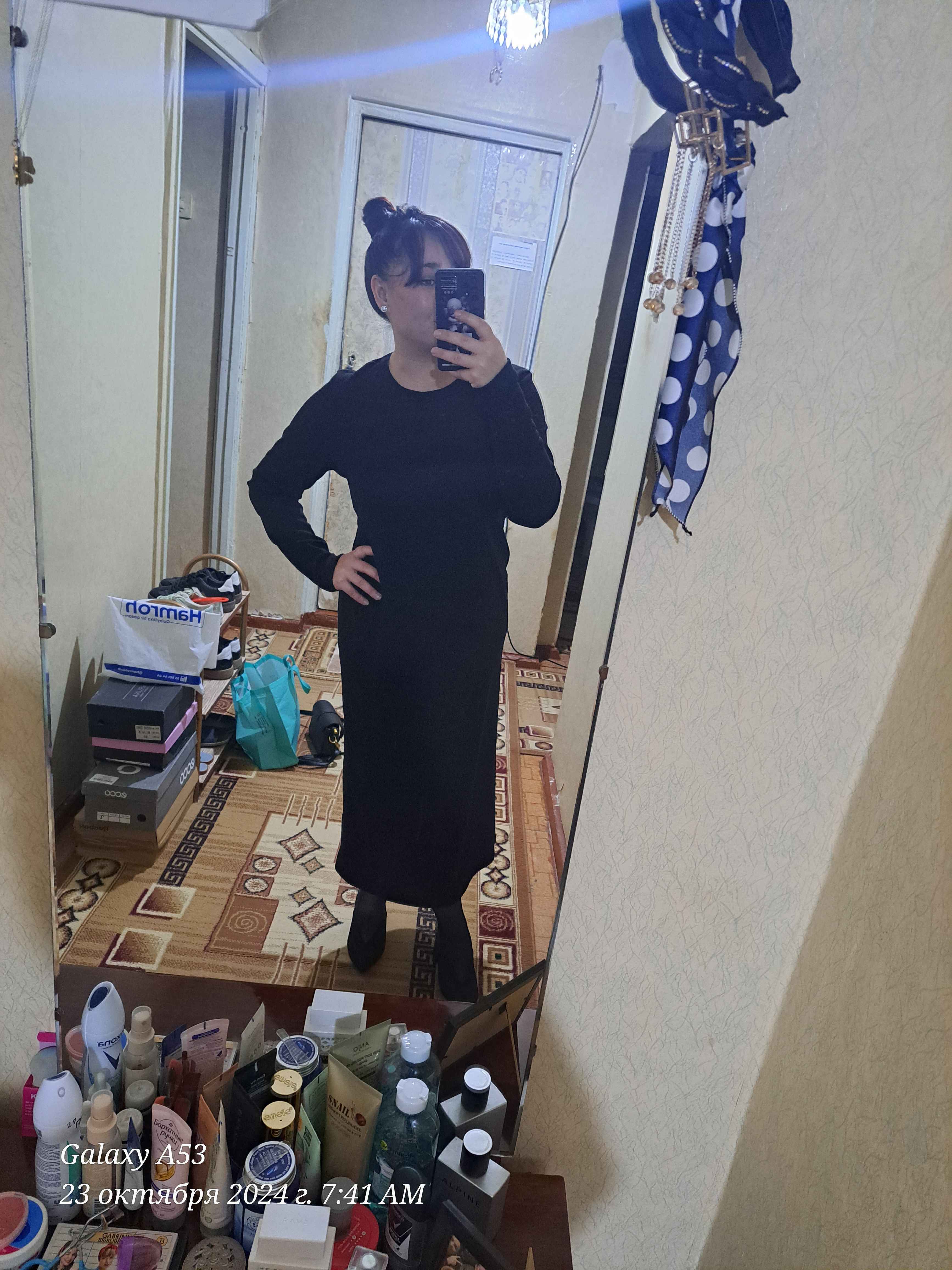 Ko‘ylak uzun, yumaloq bichimli, baxmal lag‘mon, bahorga, ANET