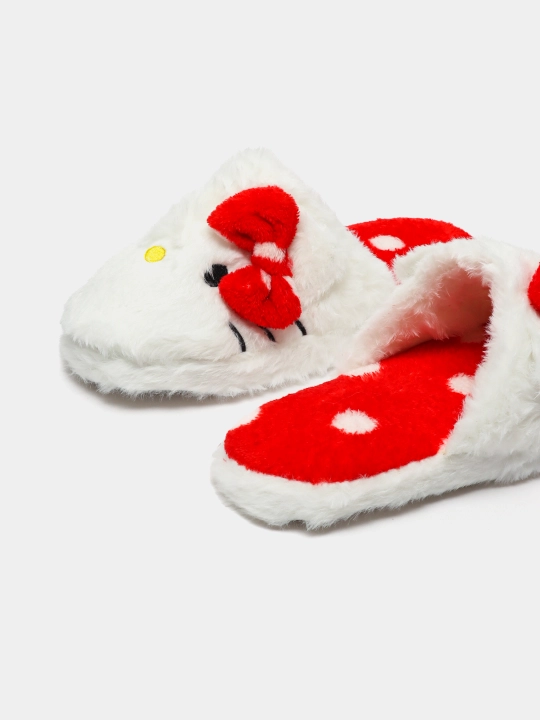 Тапочки Hello Kitty, kawaii, плюшевые, для дома