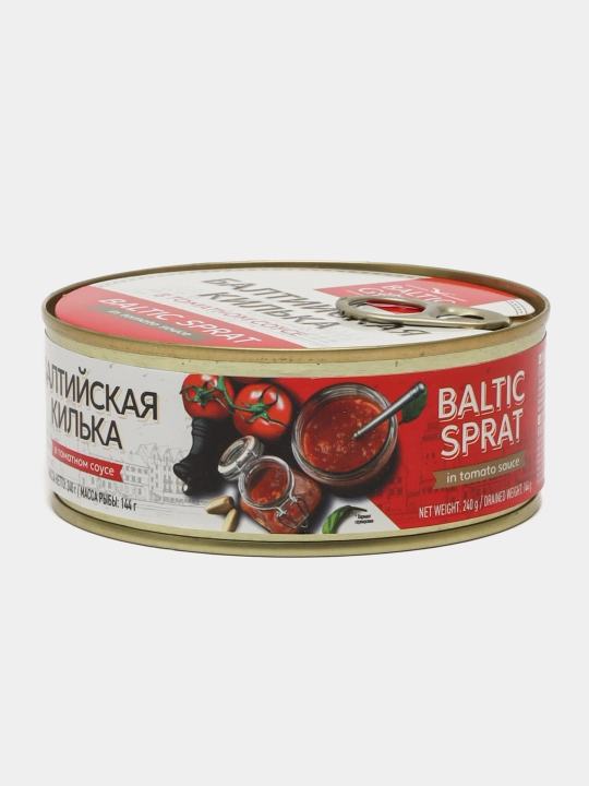 Boltiq kilkassi Baltic Gold, pomidor sousida, 240 g
