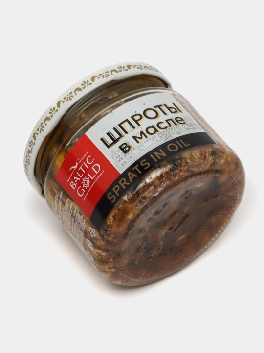 Шпроты Baltic gold, в масле из балтийской кильки, 270 г