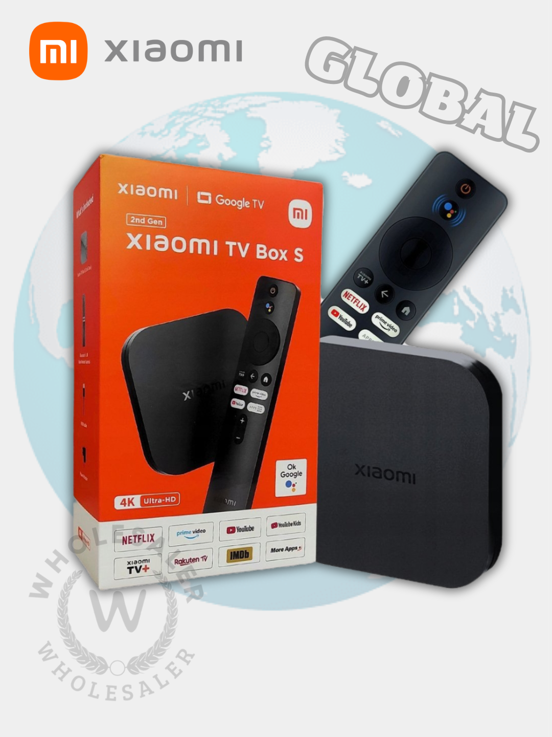 Приставка для телевизора Mi Box S 2nd Gen, Google TV GLOBAL - 