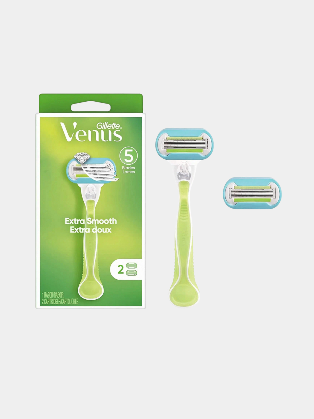 Женская бритва Gillette Venus Extra Smooth, с маслом авокадо, 5 острых ...