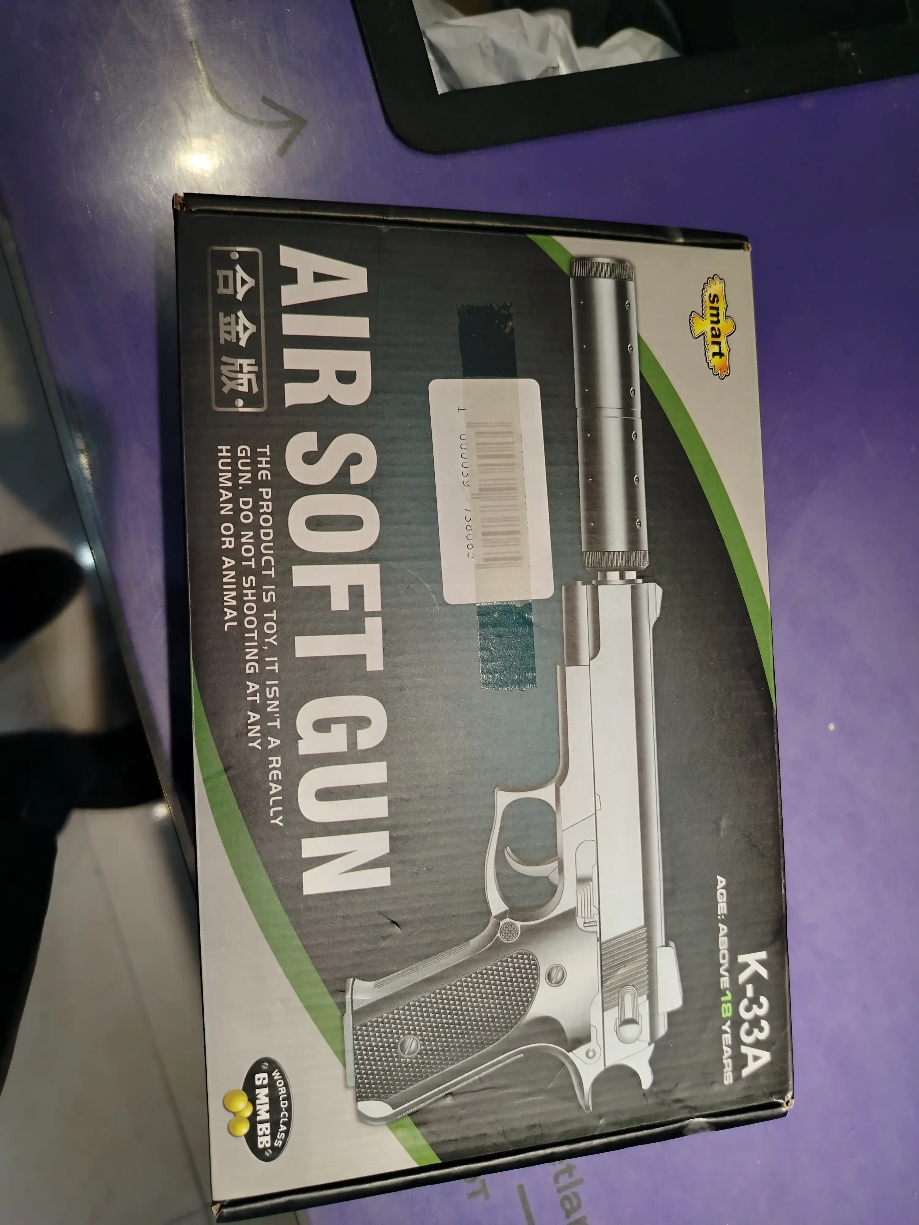 Pnevmatik pistolet, temir pistolet, metall C2, +100 o'q, Makar K22, to'plam, Desert Eagle
