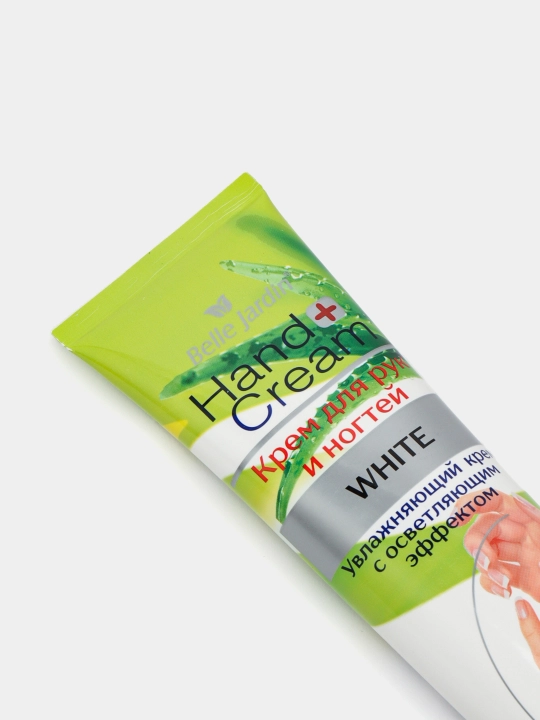 Qo'l va tirnoqlar uchun krem Belle Jardin Hand Cream White, aloe va limon ekstraktli