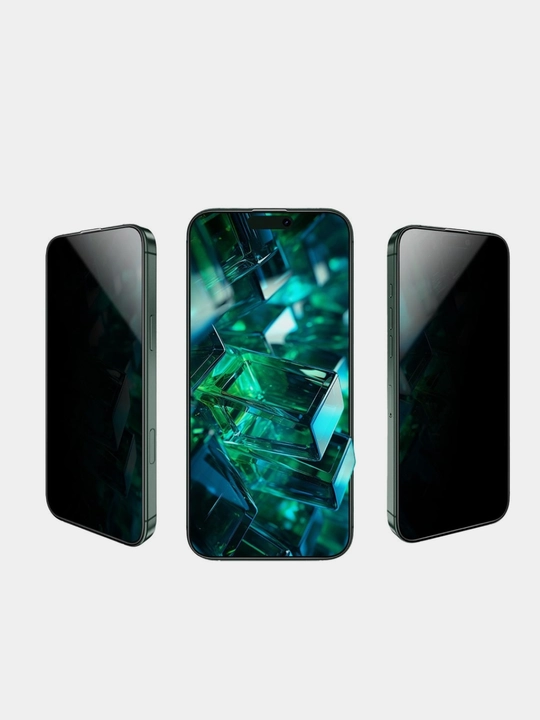 Защитное стекло Green Lion 9H Steve Privacy для iPhone 17, 16, 15, 14 Pro/Pro Max/Air