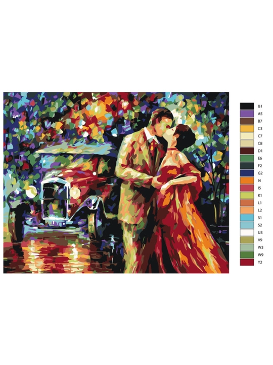 Raqamlar bo'yicha rasm chizish ARTERY "Odamlar" holstda chizmachilik, 40*50 sm