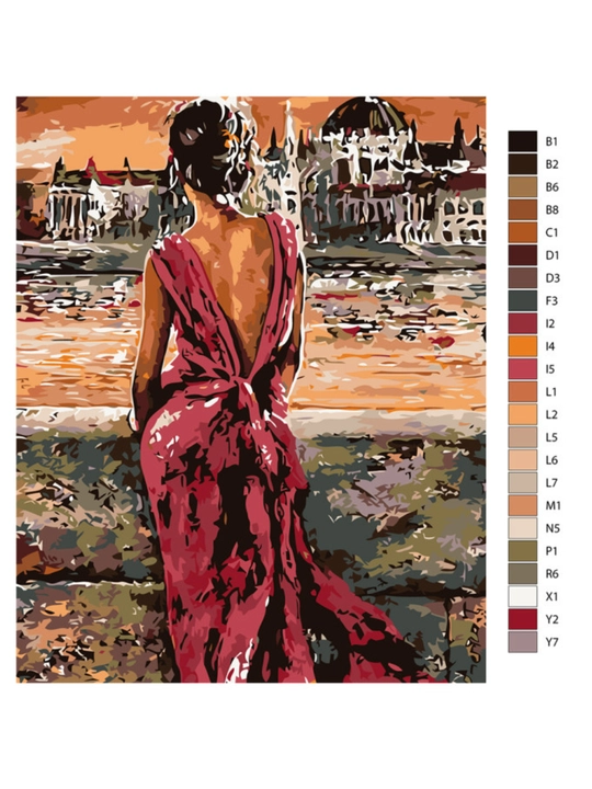 Картина, рисование по номерам ARTERY "Люди" раскраска на холсте, 40* 50 см