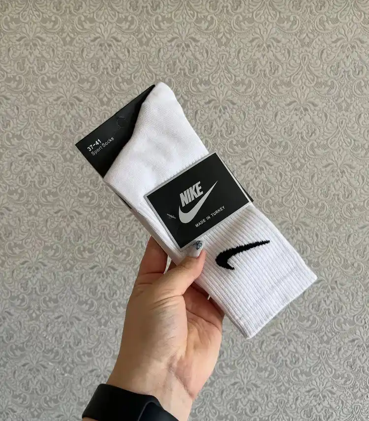 Носки Nike длинные 5 пар, 41-44, хлопок, спортивные, мужские и женские, одежда для спорта