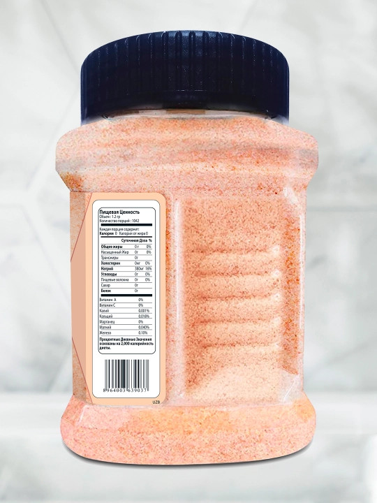 Herbion Himoloy pushti tuzi, mayda maydalangan 84 mineral, oziq-ovqat va SPA uchun 1,25 kg