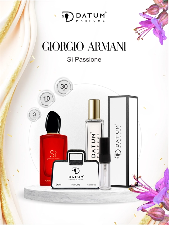 Духи женские Datum Parfume Si Passione с грушей, розой, ванилью и черной смородиной  - 