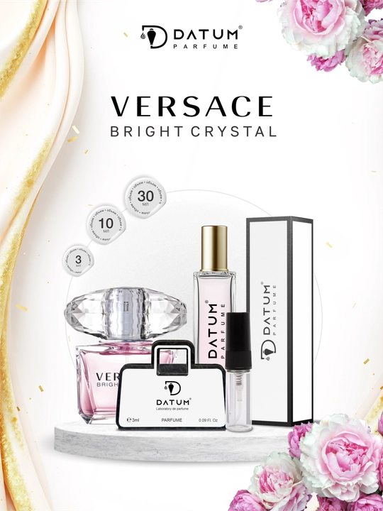 Ayollar atiri Datum Parfume Bright Crystal uslubida gulli-mevali, 3/10/20/30 ml