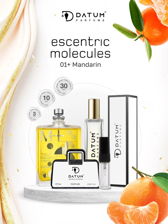 Uniseks atir Datum Parfume 01 + Mandarin mandarin Iso E Super va yog‘ochsimon shleyf bilan - 