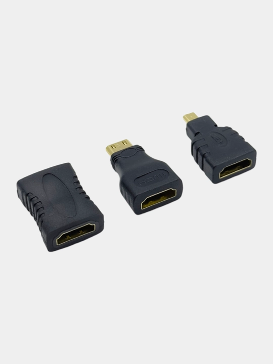 HDMI-dan mikro va mini adapterlar va ulagichlar