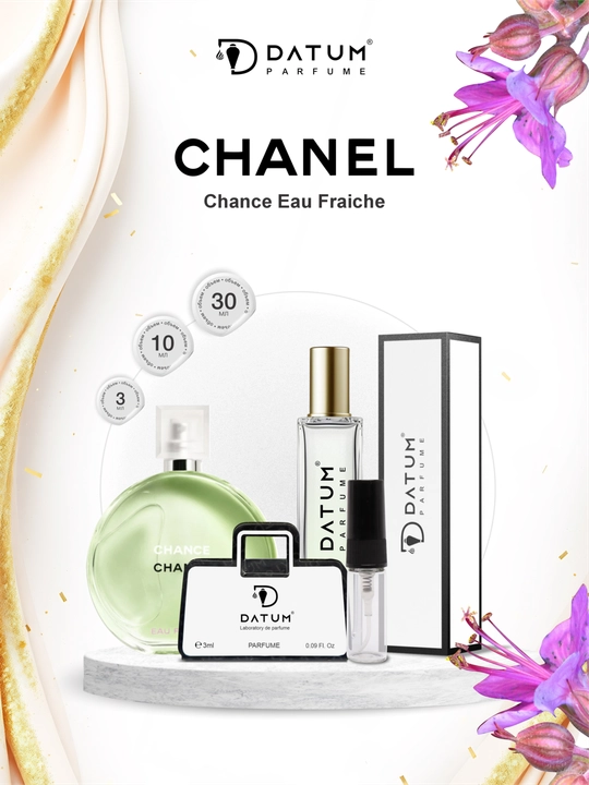 Ayollar atiri Datum Parfume Chance Eau Fraiche, limon, yasmin va oq muskus bilan - 