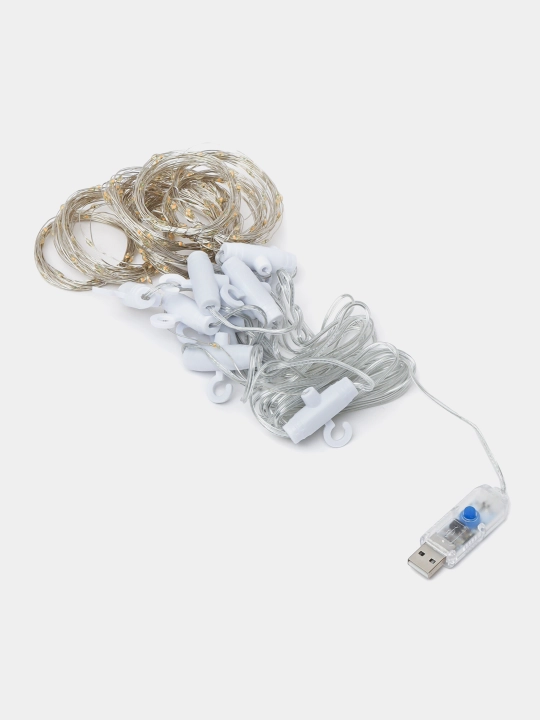 Rose" parda gulchambar, USB masofadan boshqarish pulti bilan 3 * 3