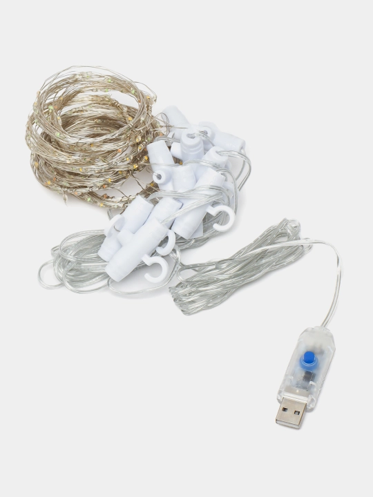 Rose" parda gulchambar, USB masofadan boshqarish pulti bilan 3 * 3