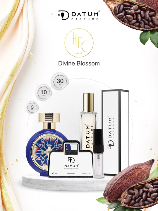 Духи унисекс Datum Parfume Divine Blossom с нотами апельсина, ванили, уда и сандала - 