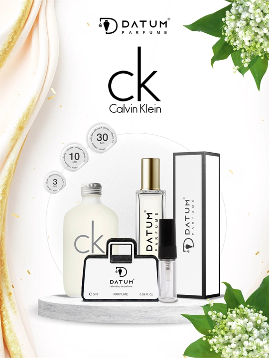 Uniseks atir Datum Parfume CK On, yasemin, atirgul, muskus, ambar va kedr notalari bilan - 