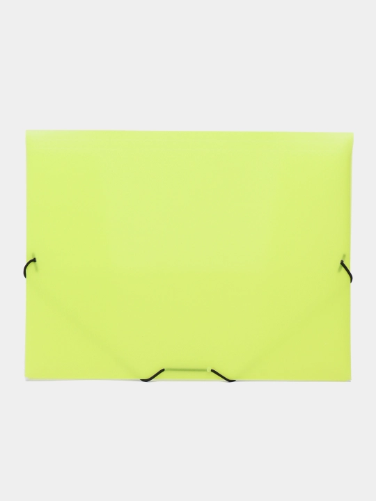DIAMOND NEON 500 mikronli elastik qopqoqli HD plastik papka A4f - Sariq