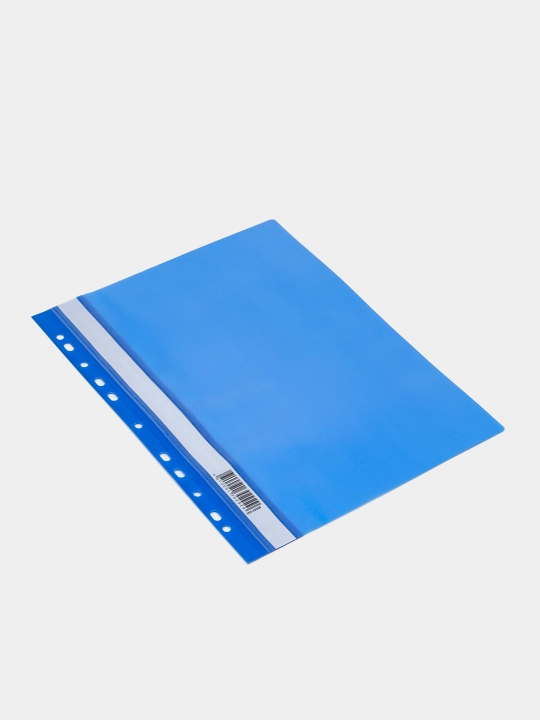 Plastik papka. perf. STAMM A4, 160 mikron, ko'k va shaffof MM-32255 minish