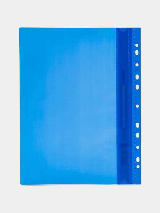 Plastik papka. perf. STAMM A4, 160 mikron, ko'k va shaffof MM-32255 minish