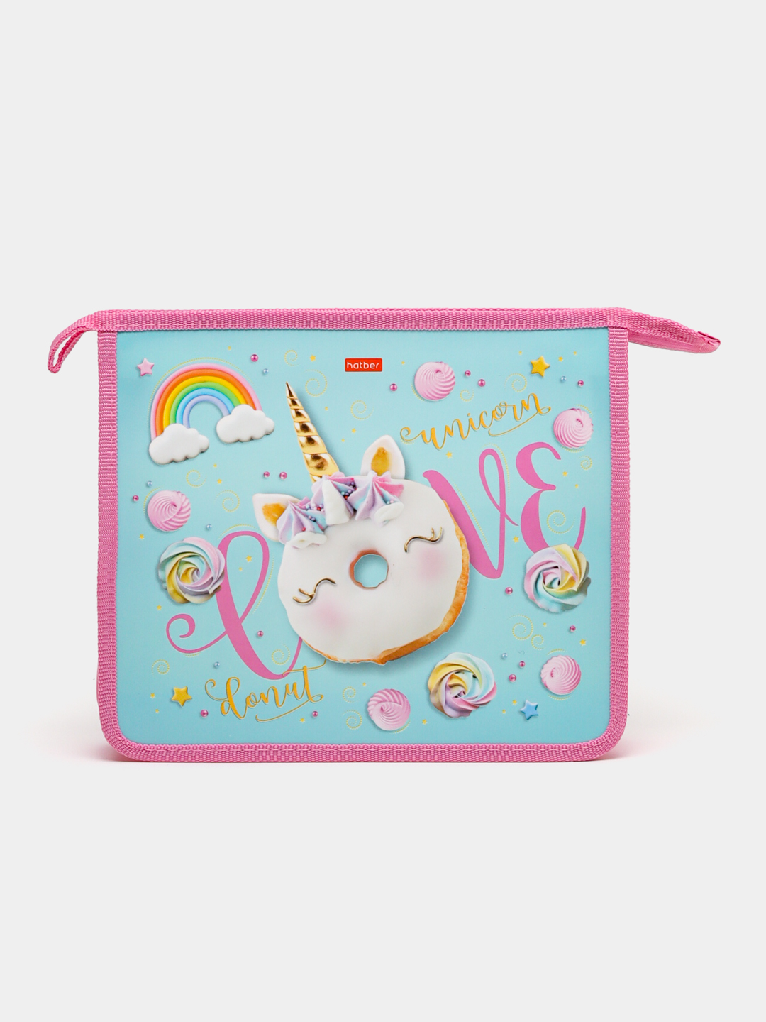 Daftarlar uchun jild Plastik A5f Hatber, 205 x 240 x 65 mm Sweet unicorn- AMc_21018. - 