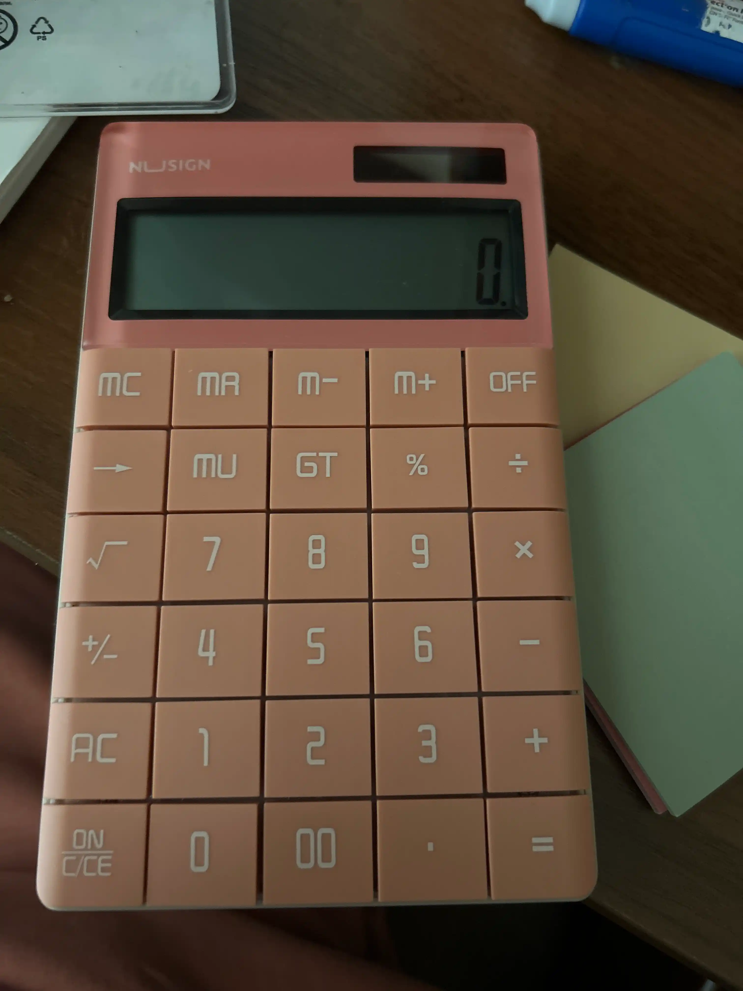 Kalkulyator Deli NuSign NS041, 165.3 * 103.2 * 14.7 mm, 12 raqam