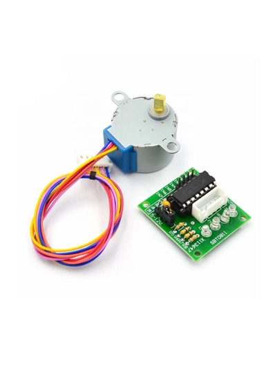 Редукторный шаговый двигатель 28BYJ-48 ULN2003 5V, Uln2003 Arduino модуль — DGELECT-ROBOT16