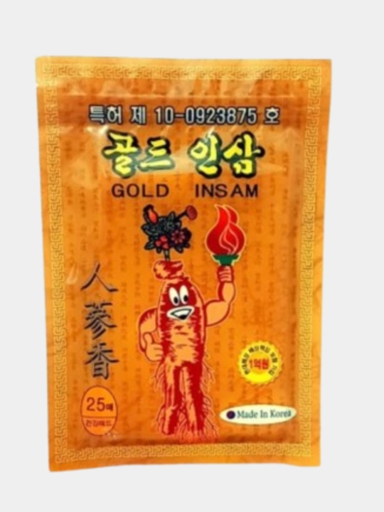 Jenshenli yamoq Gold insam patch, 25 varaq