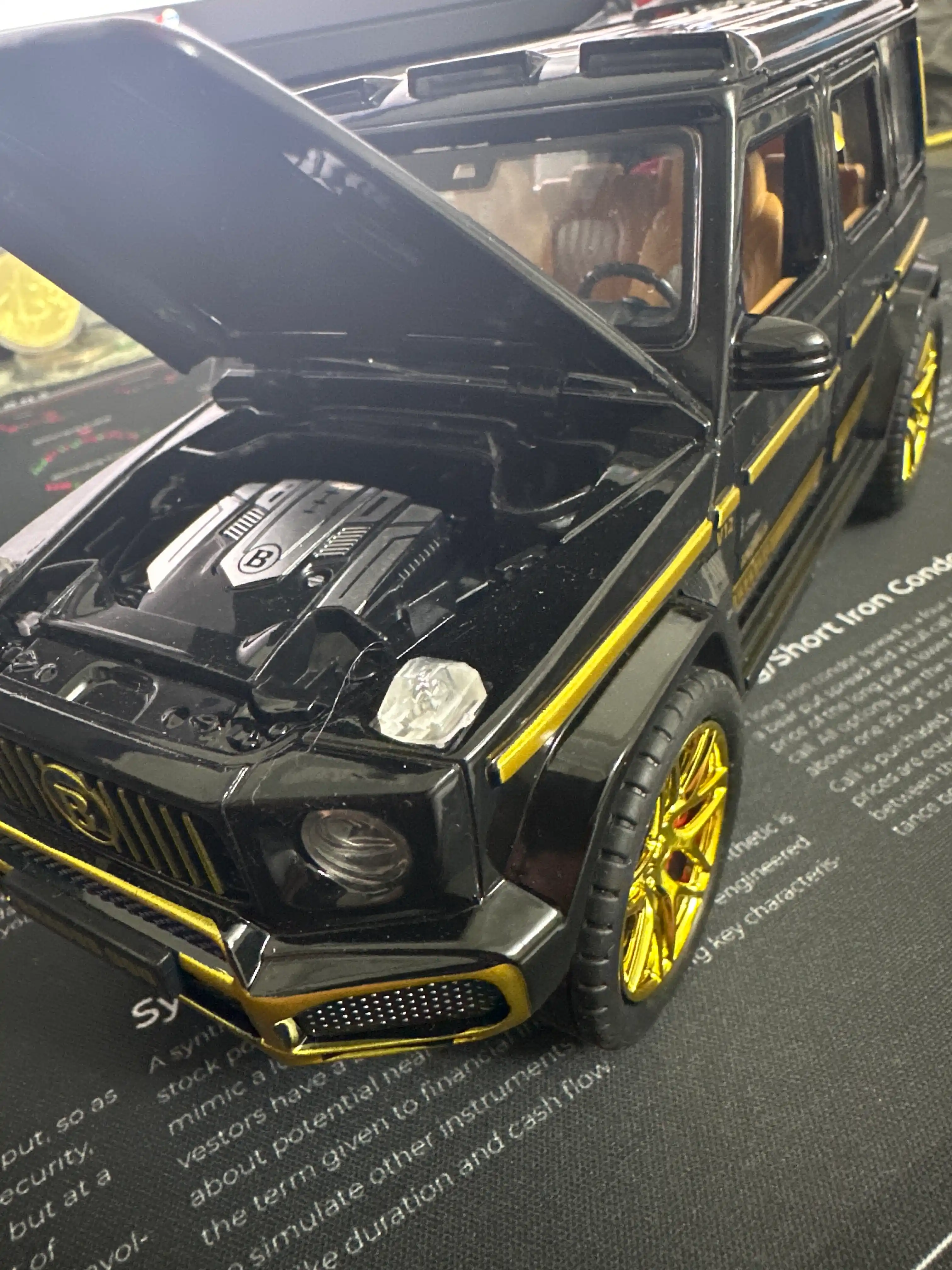 Metall o'yinchoq avtomobil Mercedes, Gelik, bolalar uchun