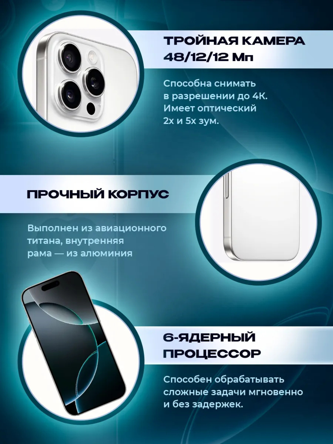 IPhone 16 Pro/Pro Max, 128/256/512/1 ТБ, DualSim+ SIM+eSIM 