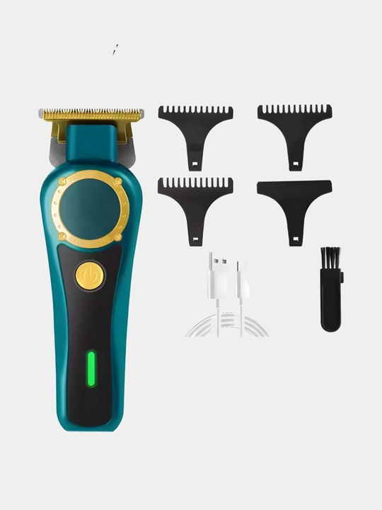 Trimmer soch va soqol uchun T-Blade 2026, turbo rejim, 6 ta nasadka