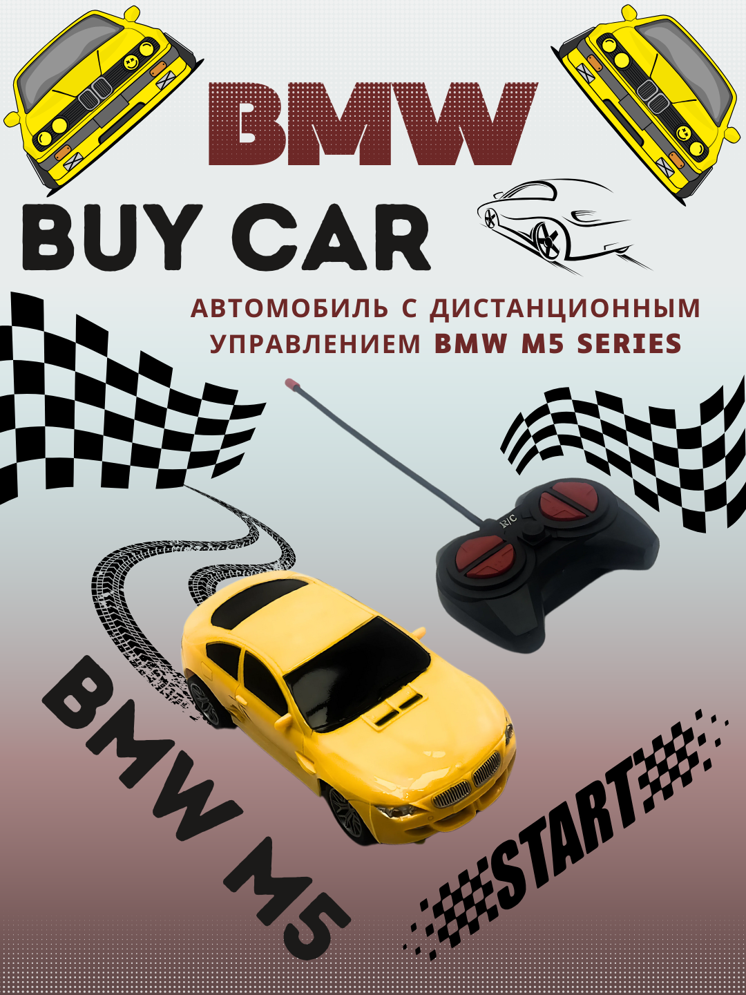 Radio boshqaruvli BMW M5 avtomobili, 1:24 - 