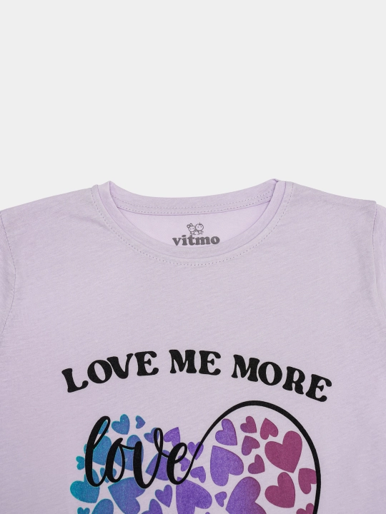 Ikki qismli pijama, shim va futbolka to'plami