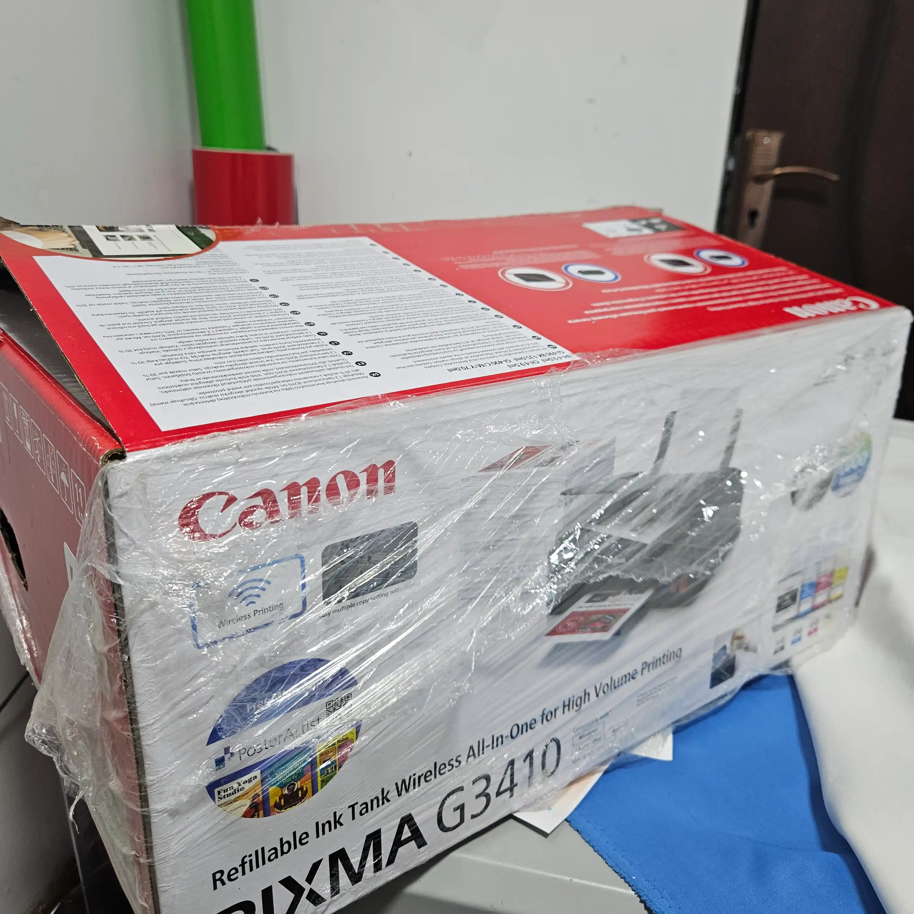 Цветной принтер Canon PIXMA G3410, 3 в 1, с поддержкой Wi-Fi, сканер и печать, МФУ