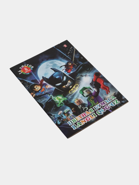 A4 rangli qog‘oz, Multi-Pulti, 16 varaq, 8 ta rang, ofset qog‘ozi, papkada 2 tadan