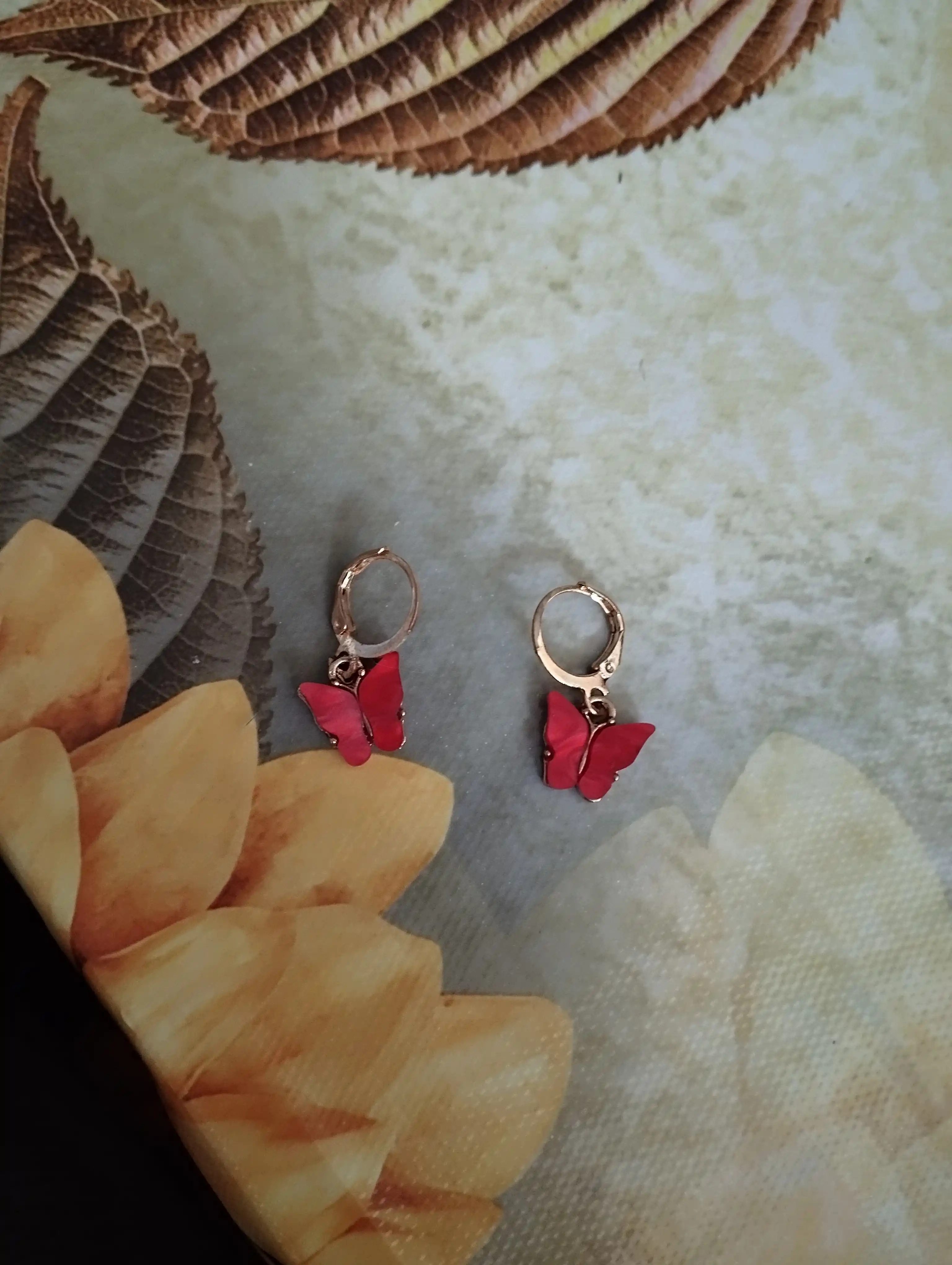 Серьги женские с бабочками