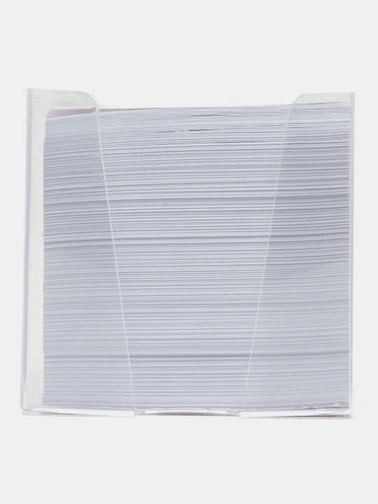 Eslatma bloki STAMM "Image", 9*9*9cm, plastik quti, oq BZ-999301/PV41