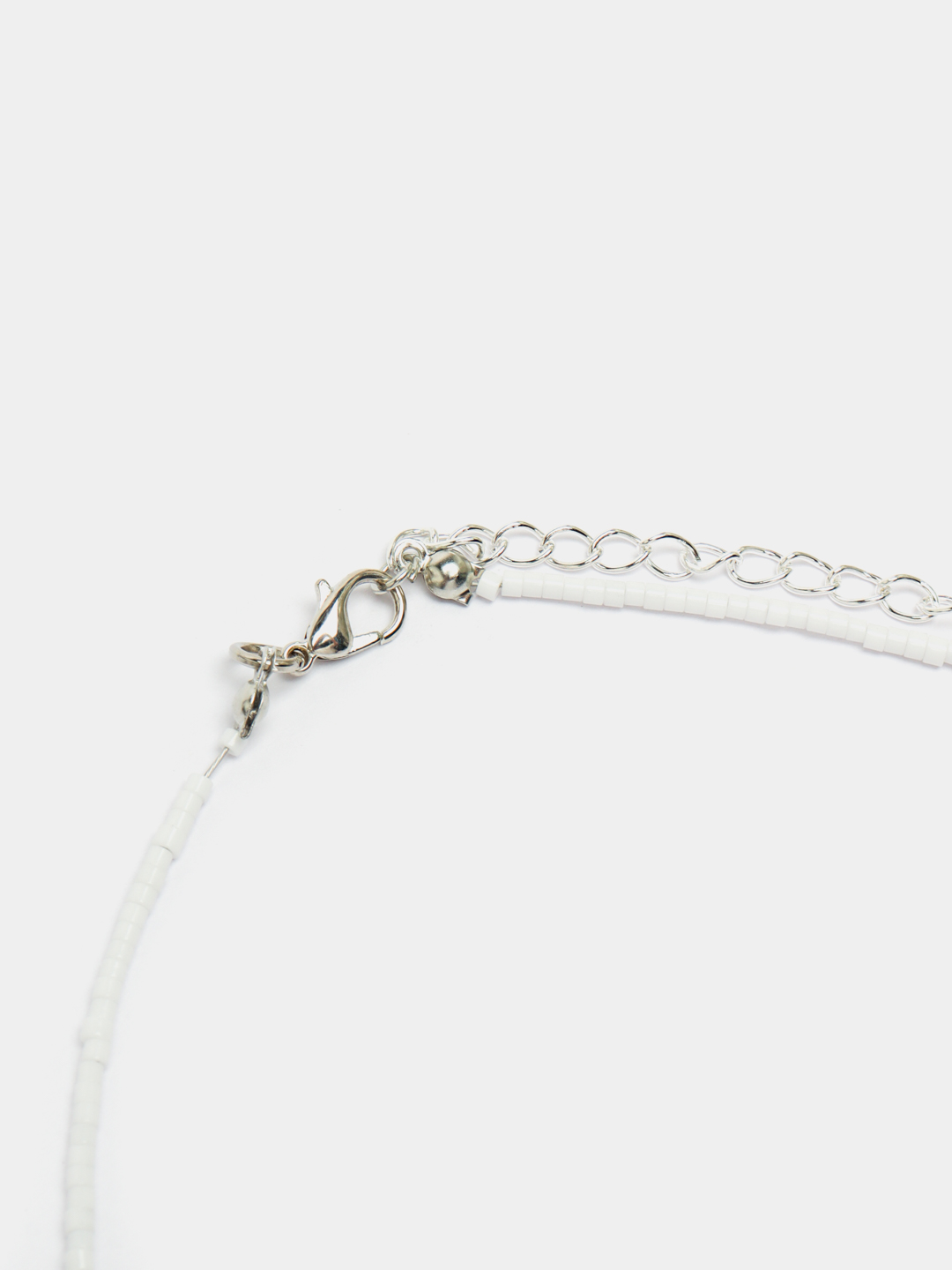 Tabiiy toshli oq choker atirgul kvartsi - 